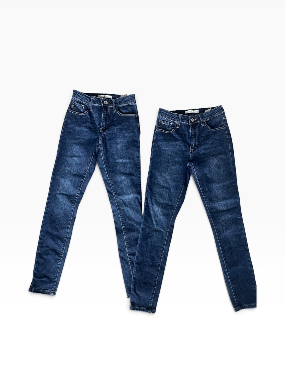 2 pairs kancan Women's Skinny Jeans